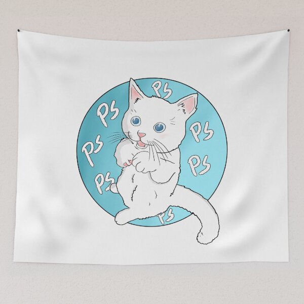 Item preview, Tell Your Cat I Said Pspsps - White and Blue designed and sold by OooiChris.