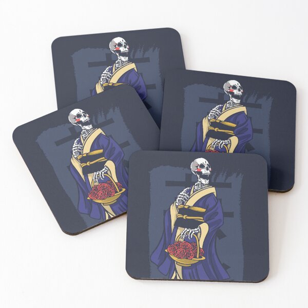 Aperçu de l'œuvre Geisha squelette japonais créée et vendue par SLAG-Creative.