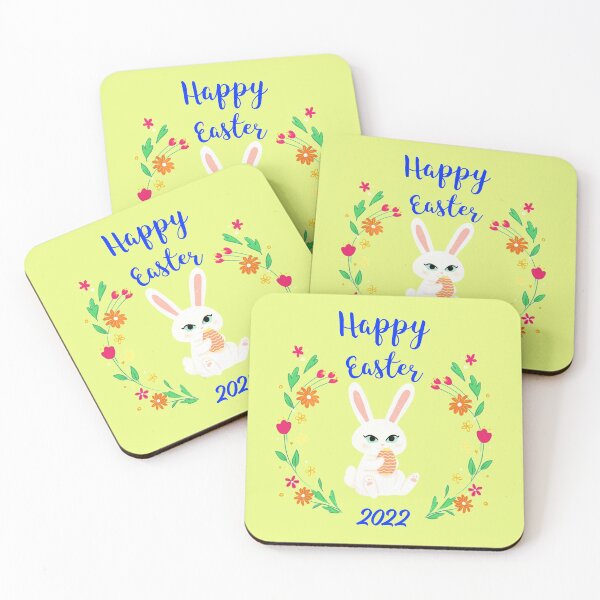 Item preview, Happy Easter 2022 Blue Text designed and sold by MottoDigging.