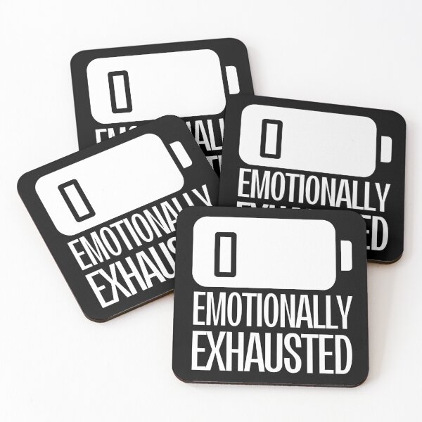 Item preview, Emotionally Exhausted White Battery Design designed and sold by SweetAndSpice.