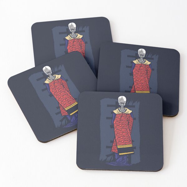 Aperçu de l'œuvre Geisha squelette japonais créée et vendue par SLAG-Creative.