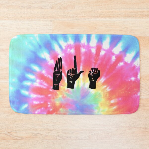 Item preview, BLM Tie Dye Pastel Rainbow ASL Black Lives Matter Tie Dye Shirt designed and sold by djkirei.