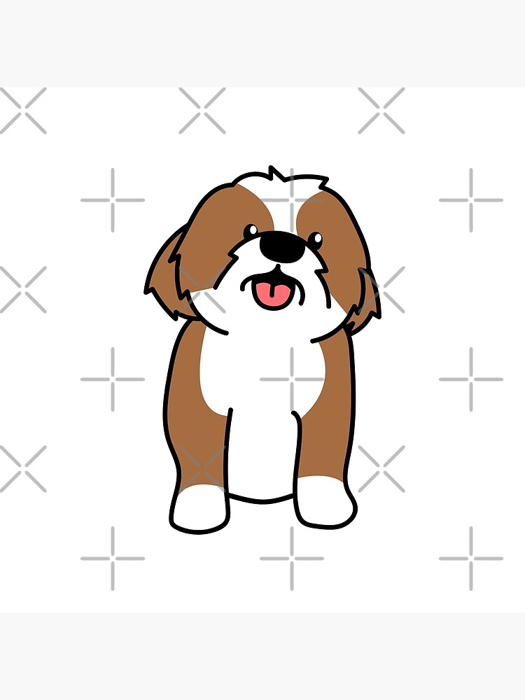 "Cartoon Bernedoodle Dog" Poster by Jagoanneon12345 | Redbubble