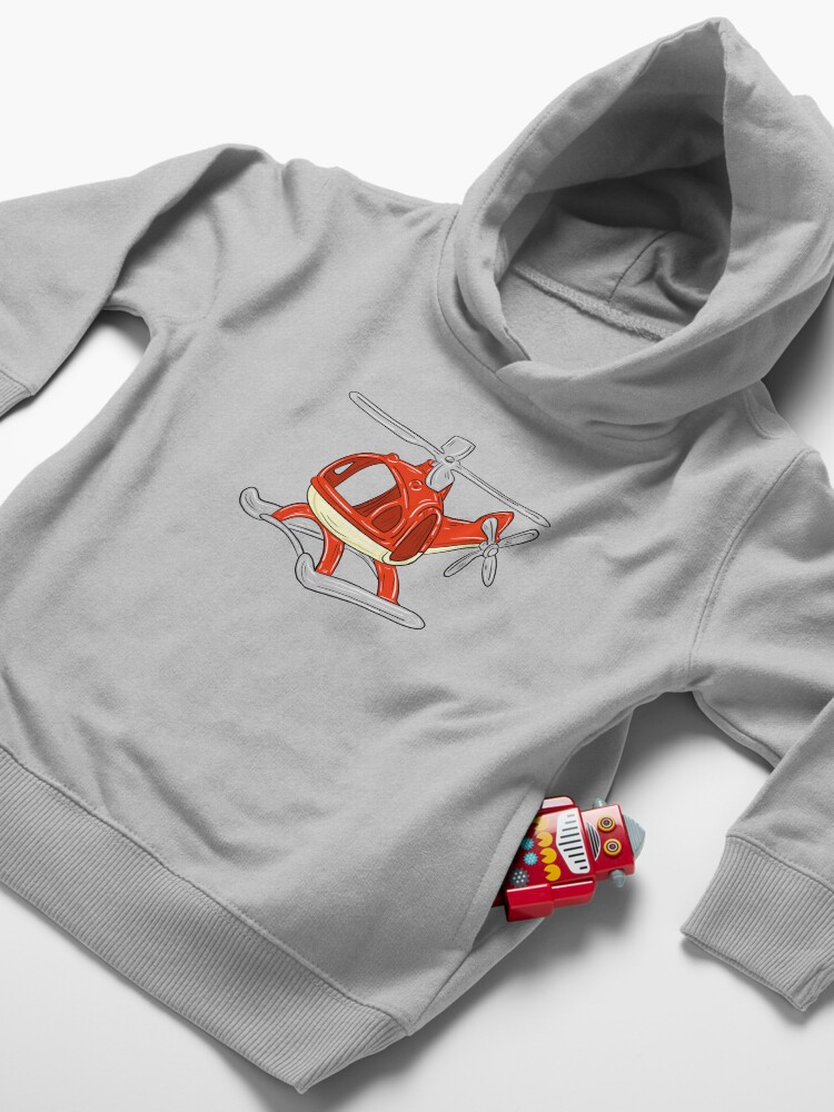 Alternate view of Helicopter Toddler Pullover Hoodie