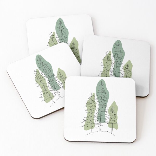 Item preview, Abstract Pine Tree Line Art designed and sold by MillerDesigns-.
