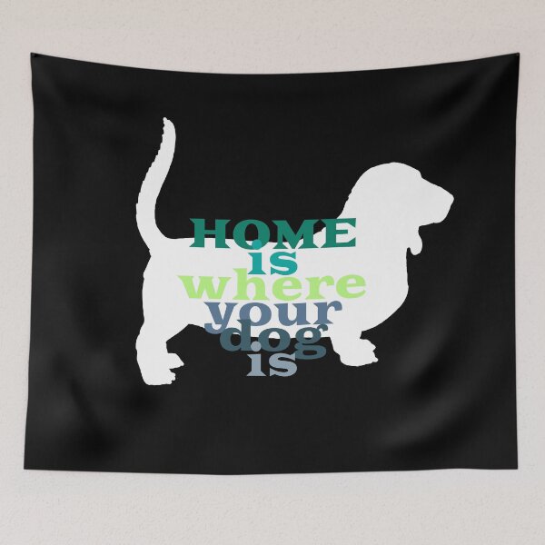 Item preview, Home Is Where Your Dog Is (Bassethound White) designed and sold by superdumb70.