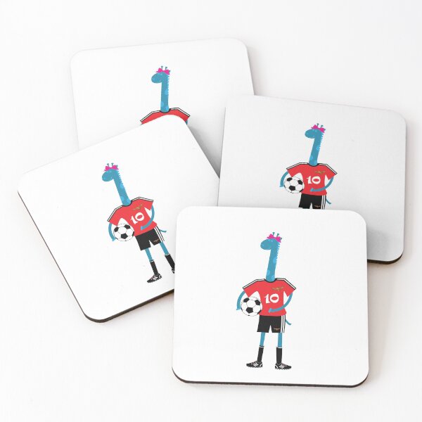 Item preview, Julia - the blue giraffe soccer player designed and sold by bluegiraffekids.