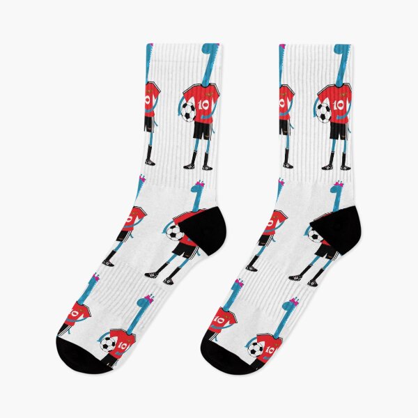 Item preview, Julia - the blue giraffe soccer player designed and sold by bluegiraffekids.