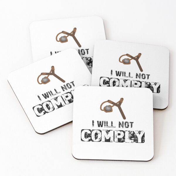 Item preview, I will not comply | Slingshot Funny T-shirt designed and sold by Amamk Design.