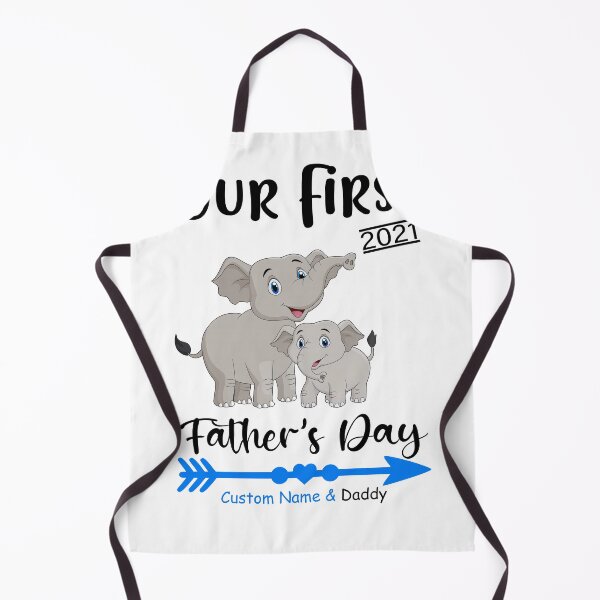 Item preview, Father's day Our First Father's Day Father And Son Vintage Gift For Father custom name, Custom Text Personalised - elephant, Shirt, T-shirt designed and sold by PamelaMeister20.