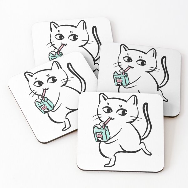 Item preview, Cat enjoys her milk. designed and sold by r3nuneducated.