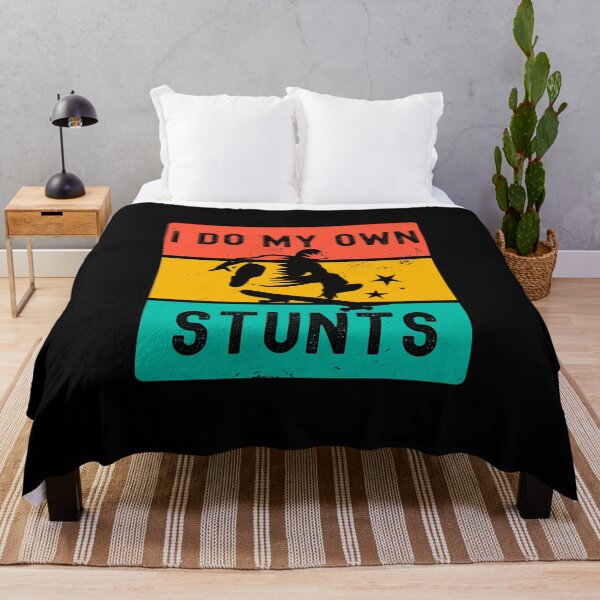 Item preview, I Do My Own Stunts Funny Injury Get well Skateboard T-Shirt designed and sold by thegoodplan.