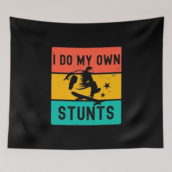 Item preview, I Do My Own Stunts Funny Injury Get well Skateboard T-Shirt designed and sold by thegoodplan.