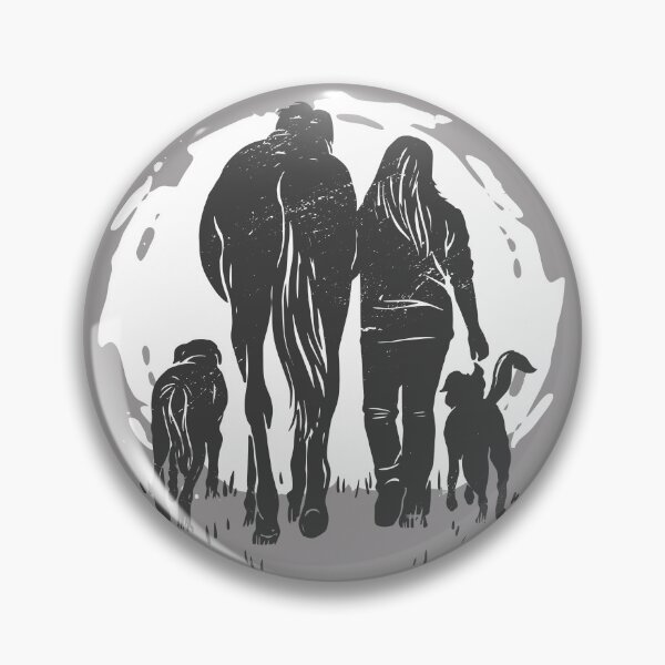 Artikelvorschau, Frau, Pferd und Hunde  entworfen und verkauft von Dede163.