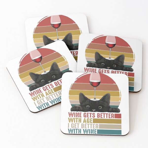 Item preview, Pet Funny Wine gets better with age I get better with wine cat with wine, Shirt, T-shirt designed and sold by PamelaMeister20.
