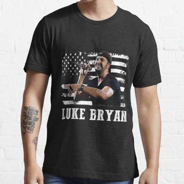 Distressed American Flag Music Luke Legend Essential T-Shirt