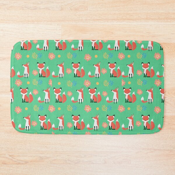 Item preview, little cute foxes - wood pattern - Cute designed and sold by Atleta-Cali.