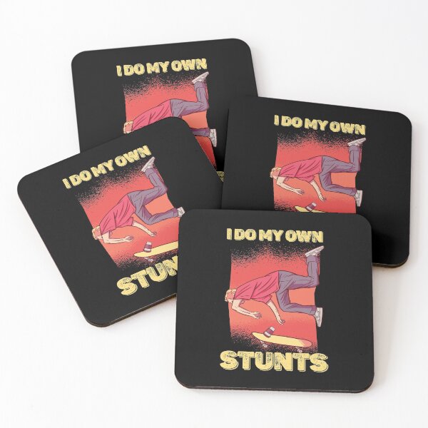 Item preview, I Do My Own Stunts Funny Injury Get well Skateboard T-Shirt designed and sold by thegoodplan.