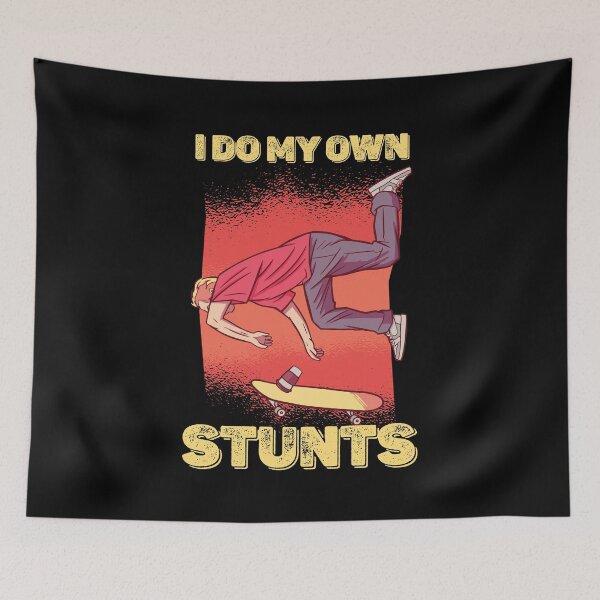 Item preview, I Do My Own Stunts Funny Injury Get well Skateboard T-Shirt designed and sold by thegoodplan.