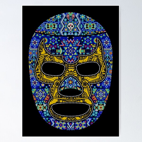 Item preview, huichol luchador mexican designed and sold by FRZVII.