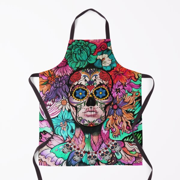 Item preview, Cinco De Mayo Day of The Dead Lady Skull designed and sold by StickerArtwork.