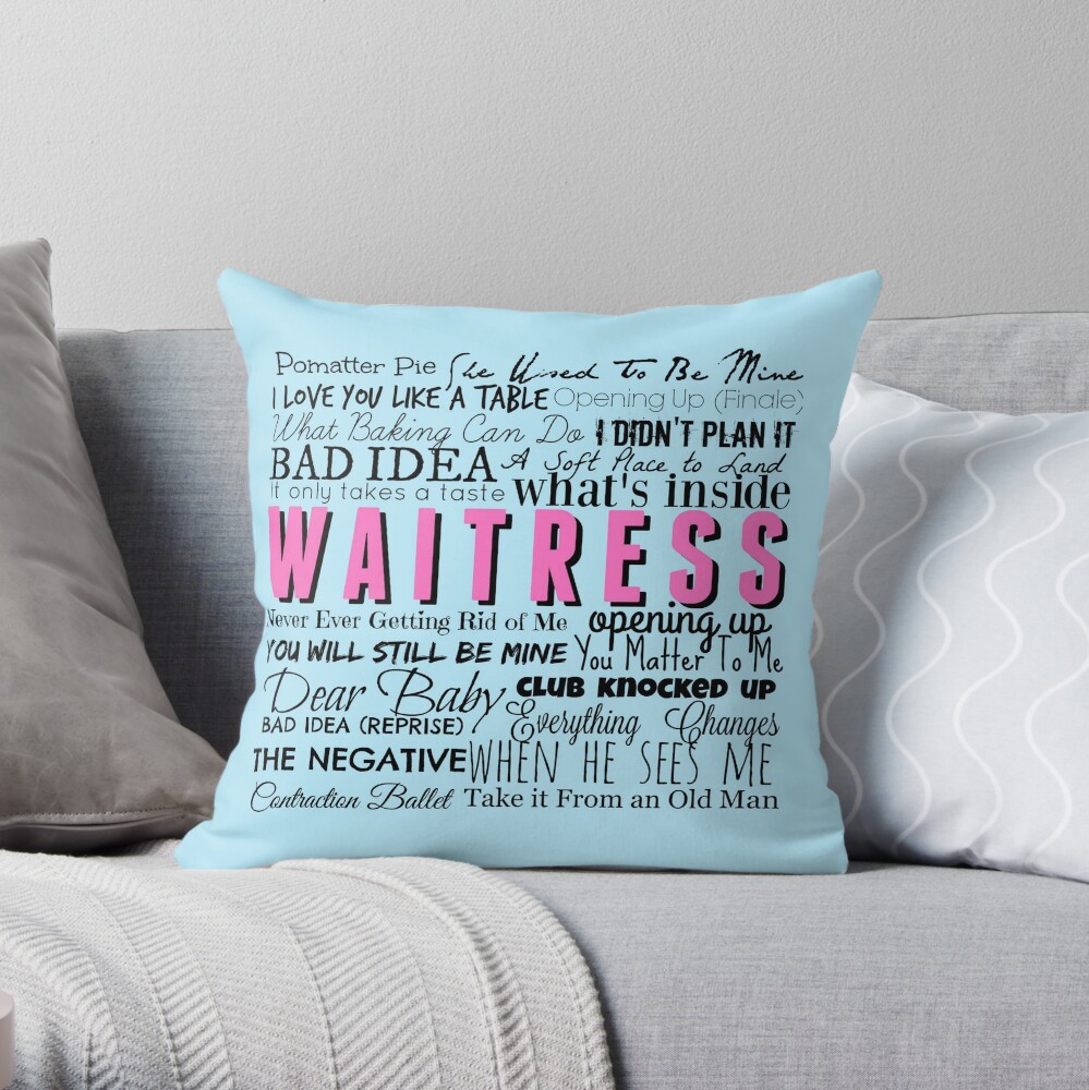 Waitress Original Cast Recording Throw Pillow