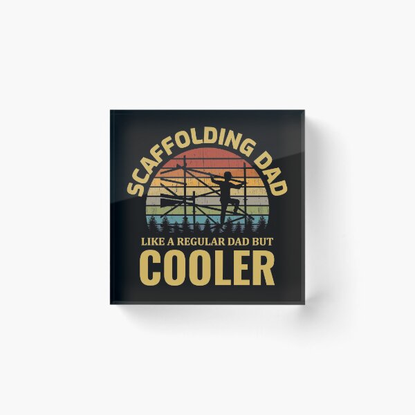 Item preview, Scaffolder Scaffold Scaffolding Dad Fathers day Vintage Retro designed and sold by CuteDesigns1.