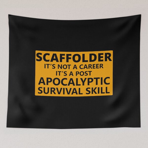 Item preview, Scaffolder Scaffold Builder Scaffolding Platform Worker Funny Sayings designed and sold by CuteDesigns1.
