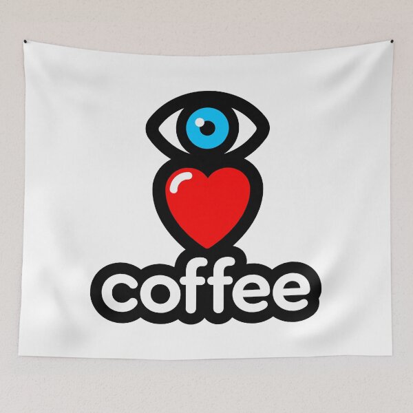 Artikelvorschau, ich liebe Kaffee (vertikal) entworfen und verkauft von MisterSquid.