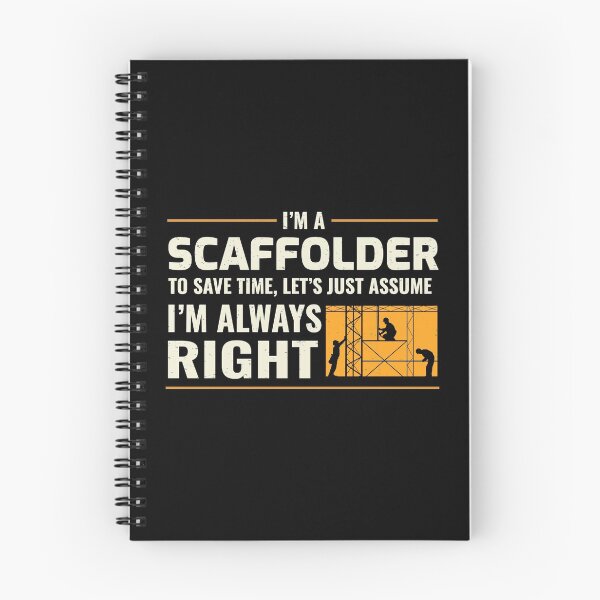 Item preview, Scaffolder Scaffold Builder Scaffolding Platform Worker Funny Sayings designed and sold by CuteDesigns1.