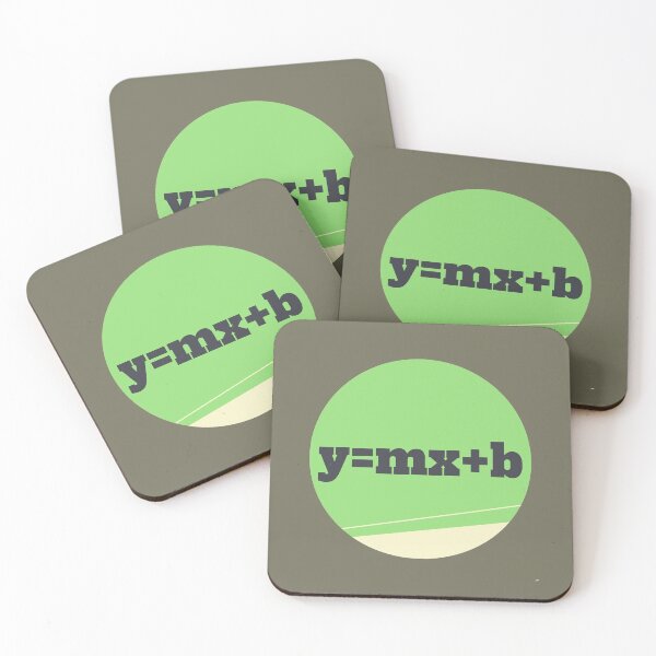 Item preview, y = mx + b, slope intercept formula - green designed and sold by Chubuter.