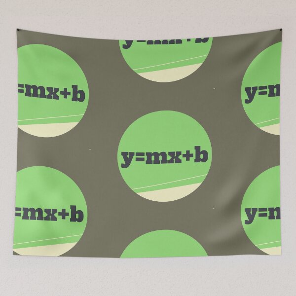 Item preview, y = mx + b, slope intercept formula - green designed and sold by Chubuter.