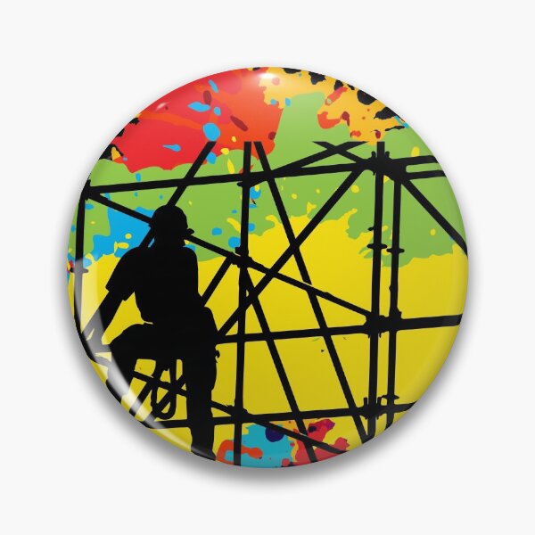 Item preview, Scaffolder Scaffold Builder Scaffolding Platform Worker Watercolour designed and sold by CuteDesigns1.