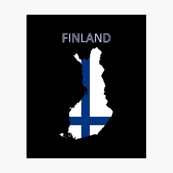 Item preview, Finland Scandinavia Map designed and sold by AndiHK.