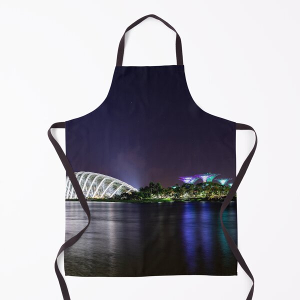 Item preview, Night long exposure photo of singapore river, Flower Dome, Cloud Forest and Gardens by the bay, Singapore designed and sold by Artsy Boulevard.