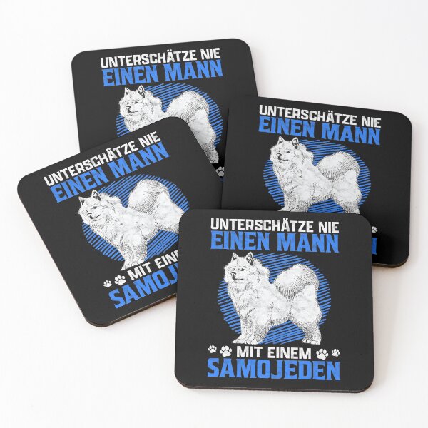 Item preview, Man with Samoyed sled dog owner saying designed and sold by madgrfx.