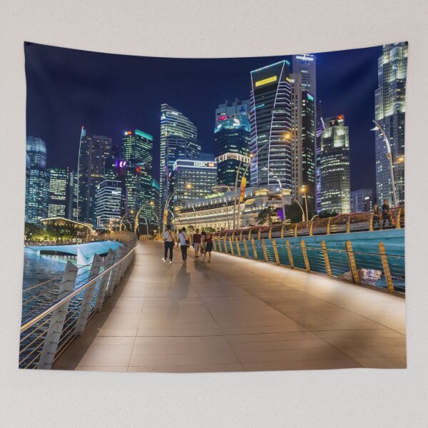 Item preview, Singapore view of the Commercial Business District from the bridge area, Singapore designed and sold by Artsy Boulevard.