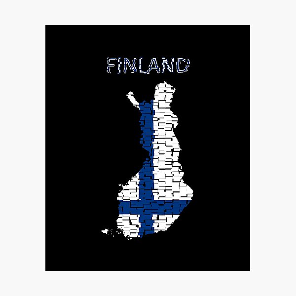 Item preview, Finland Scandinavia Map designed and sold by AndiHK.