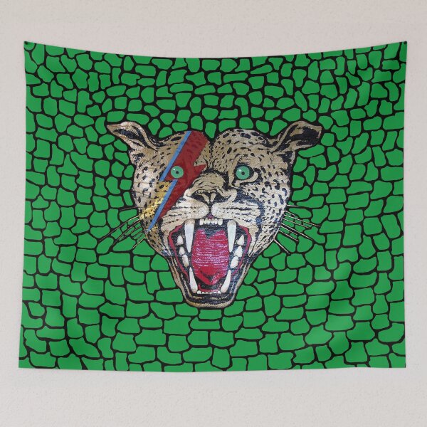 Item preview, Street Walking Cheetah on green designed and sold by mickwarkcup.