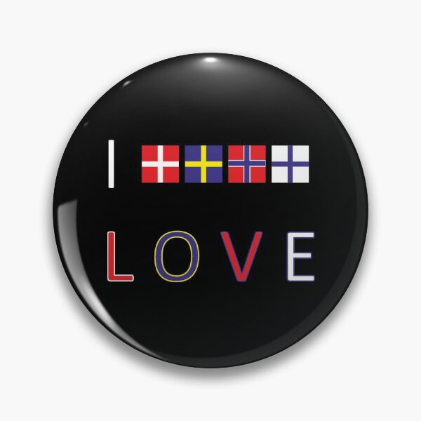 Item preview, I Love Scandinavia Norway Sweden Finland Denmark designed and sold by AndiHK.