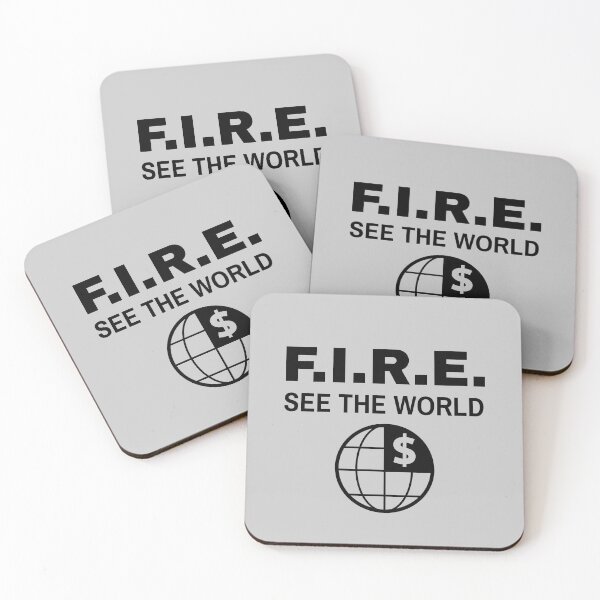 Item preview, Fire Movement See The World- black text on grey designed and sold by katiekendall.