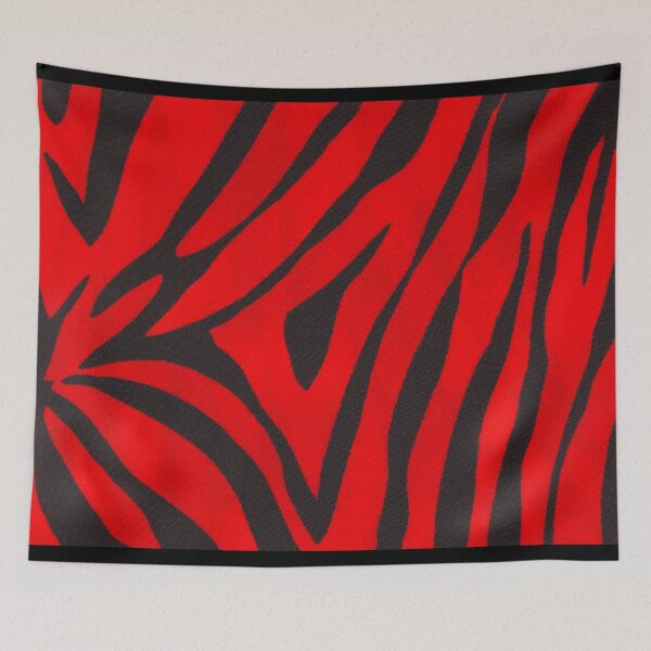 Item preview, Red Zebra Print Background designed and sold by Chantelle  Spies.