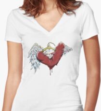 .:Breaking Free:. Women's Fitted V-Neck T-Shirt