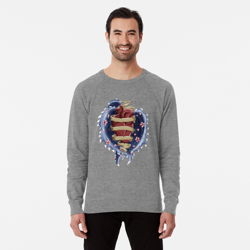 Wallpaper Heavy Heart Lightweight Sweatshirt By Shikigami Redbubble For iPhone