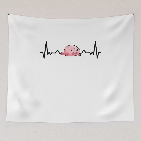 Item preview, Blobfish heartbeat ugly fish humor gift designed and sold by madgrfx.