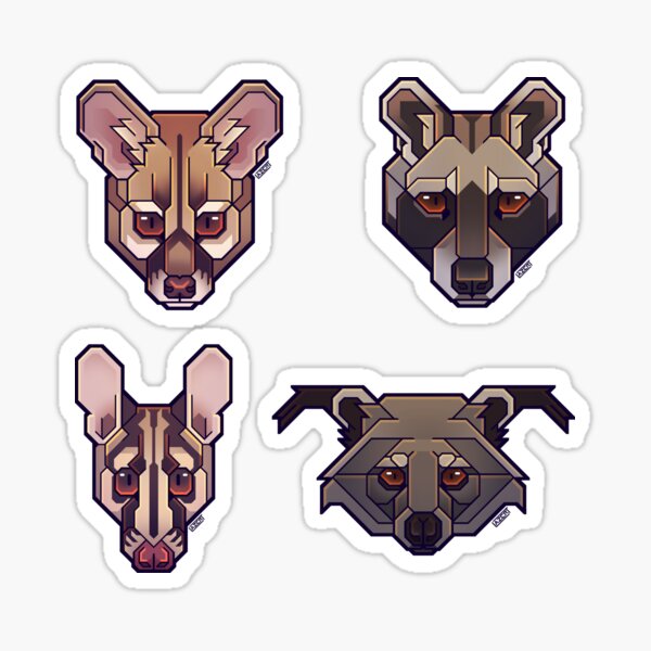 Viverridae Sticker Sheet Sticker