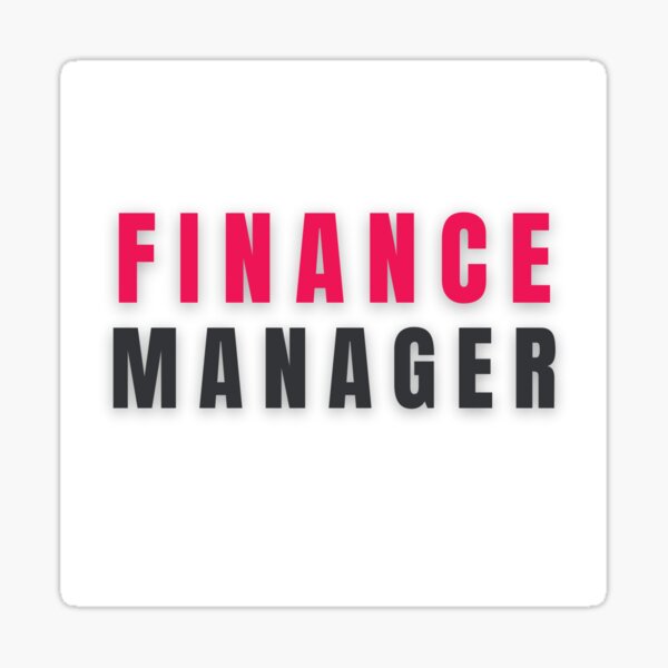Finance Manager Sticker