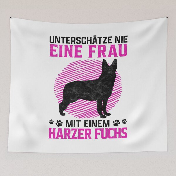 Item preview, Woman with Harzer fox german herding dog gift designed and sold by madgrfx.