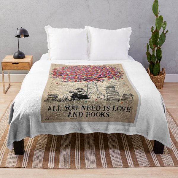 Item preview, All You Need Is Love And Books Poster designed and sold by SabineFBusch.