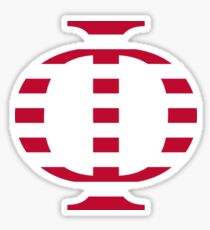 Stripes Phi Sticker